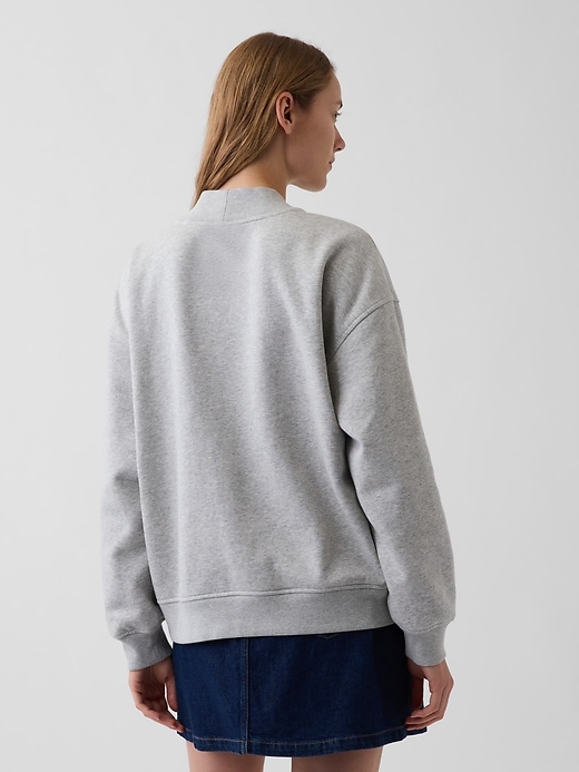 Image number 3 showing, VintageSoft Oversized Mockneck Logo Sweatshirt
