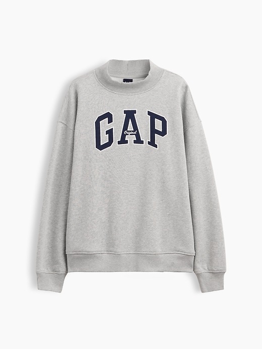 Image number 7 showing, VintageSoft Oversized Mockneck Logo Sweatshirt