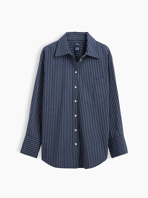 Image number 6 showing, Organic Cotton Poplin Big Shirt