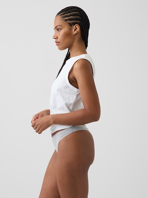 Image number 2 showing, MadeSoft Organic Stretch Cotton Thong