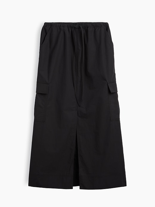 Image number 5 showing, Poplin Easy Cargo Maxi Skirt
