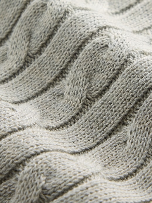 Image number 5 showing, Kids Cable-Knit Sweater Zip Hoodie
