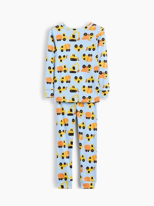 Image number 2 showing, Baby & Toddler Organic Brushed Cotton Construction Truck PJ Set