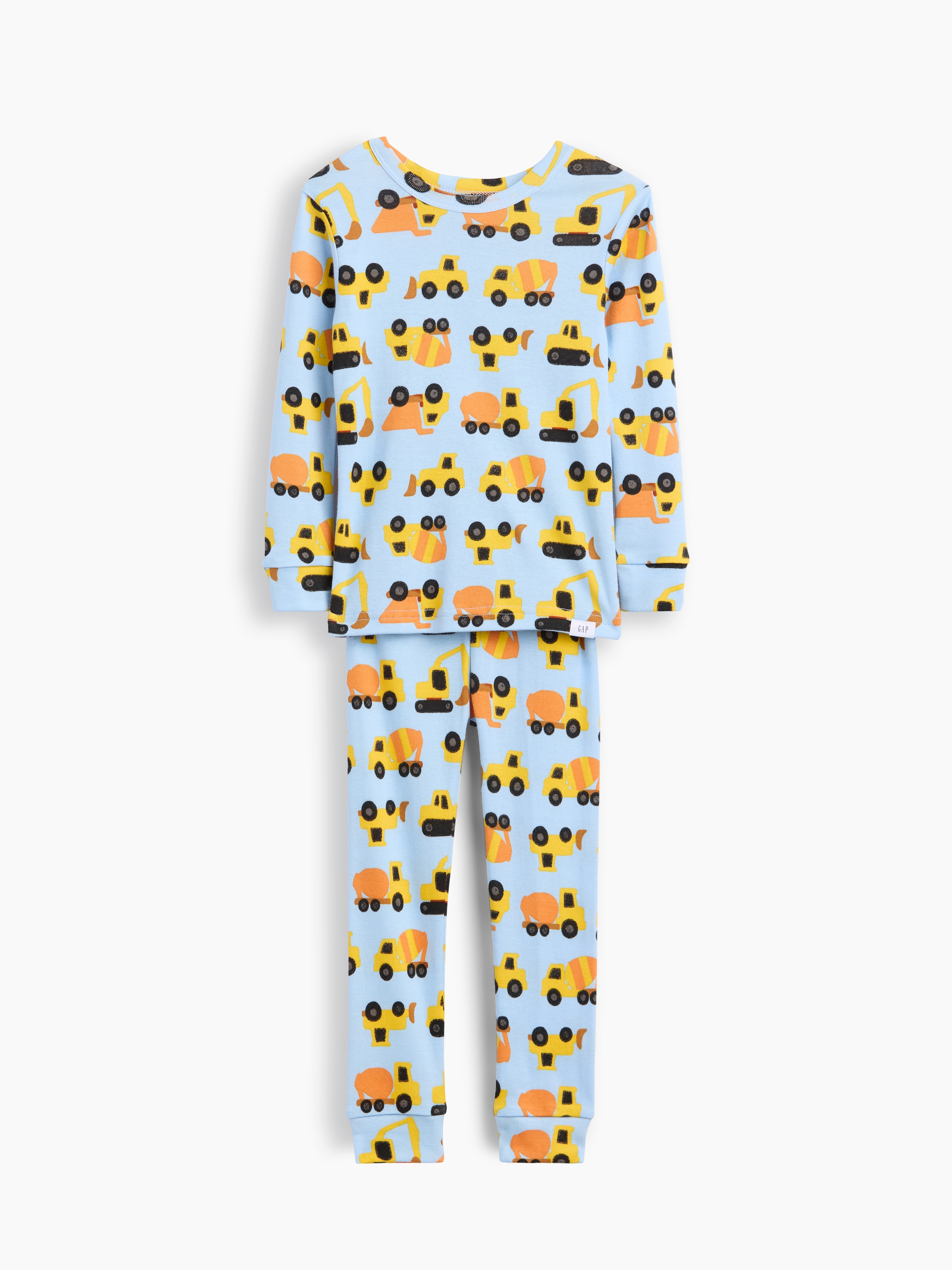 Baby & Toddler Organic Brushed Cotton Construction Truck PJ Set