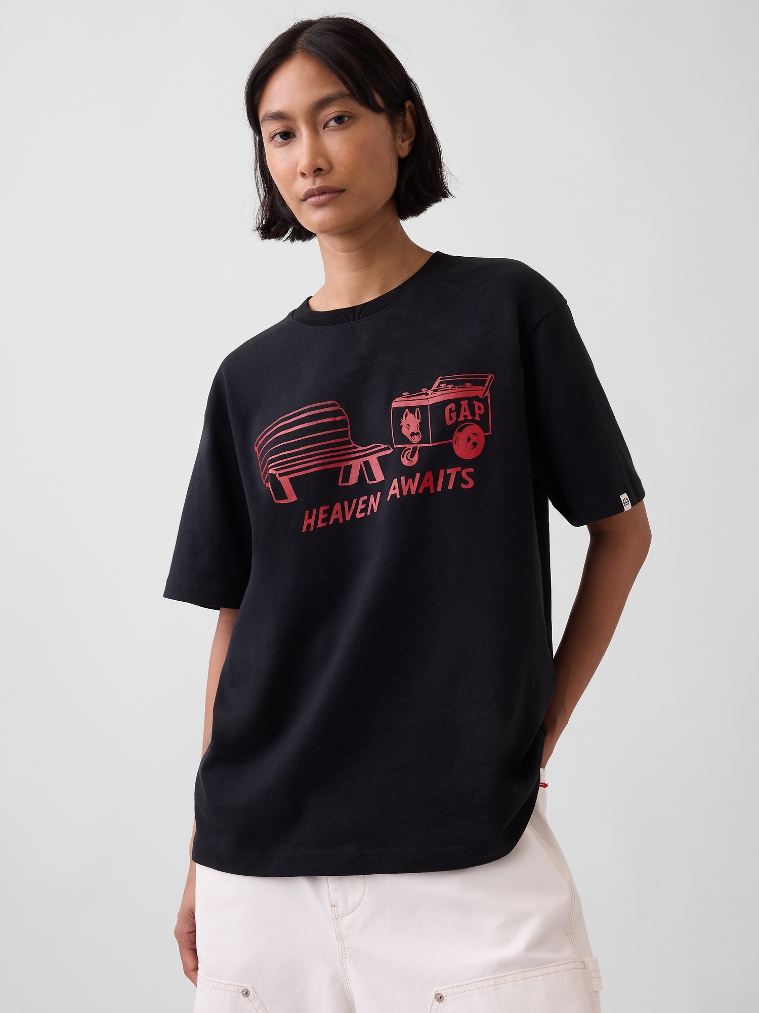 Мужские футболки Gap Adult Los Tacos No. 1 Relaxed Graphic T-Shirt — фото 3