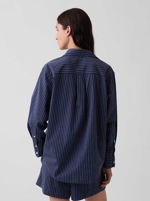 Image number 3 showing, Organic Cotton Poplin Big Shirt
