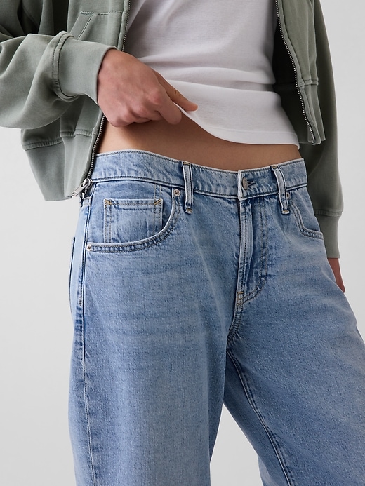 Image number 5 showing, Low Rise Baggy Flare Jeans