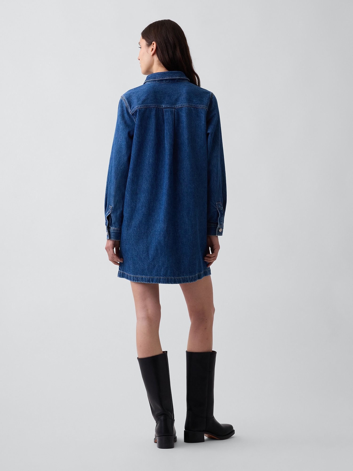 Denim Shift Mini Dress