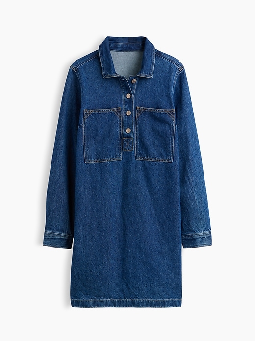 Image number 5 showing, Denim Shift Mini Dress