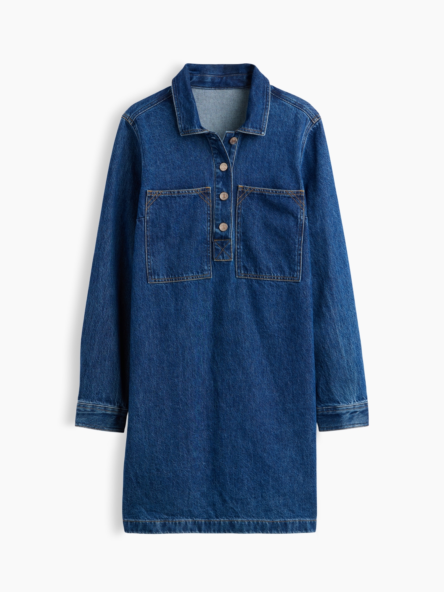 Denim Shift Mini Dress