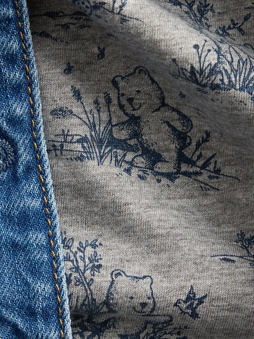 Image number 3 showing, Baby Jersey-Lined Hooded Denim Jacket