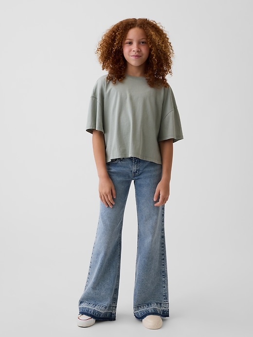 Image number 1 showing, Kids Low Rise Relaxed Flare Jeans