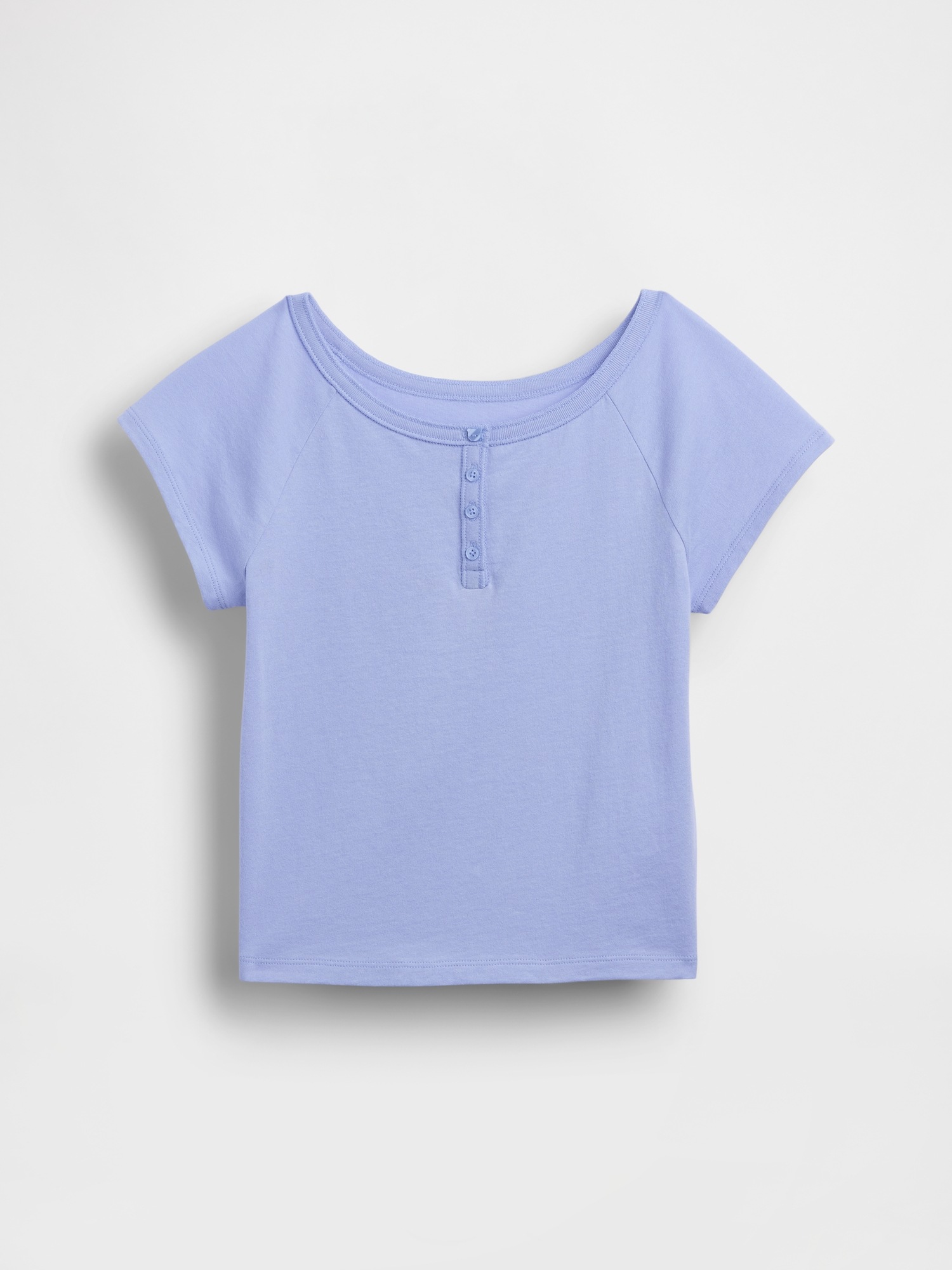 Детские футболки Gap Kids Raglan Henley T-Shirt — фото 2