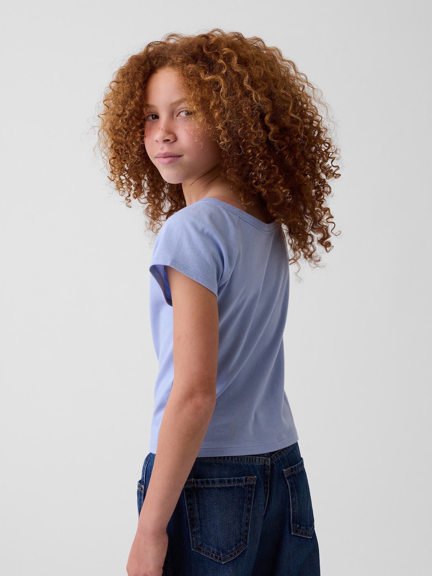 Детские футболки Gap Kids Raglan Henley T-Shirt — фото 3
