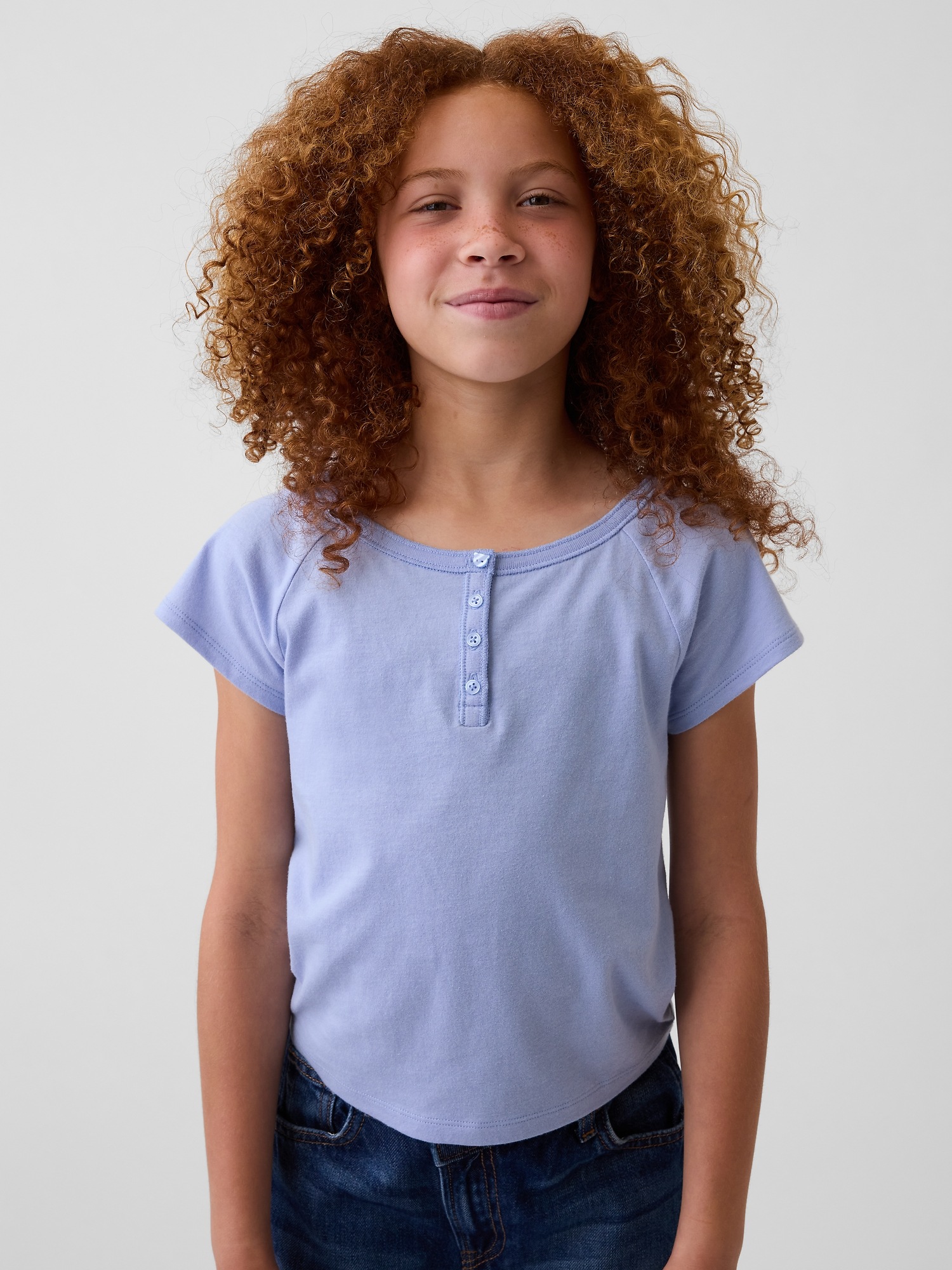 Детские футболки Gap Kids Raglan Henley T-Shirt