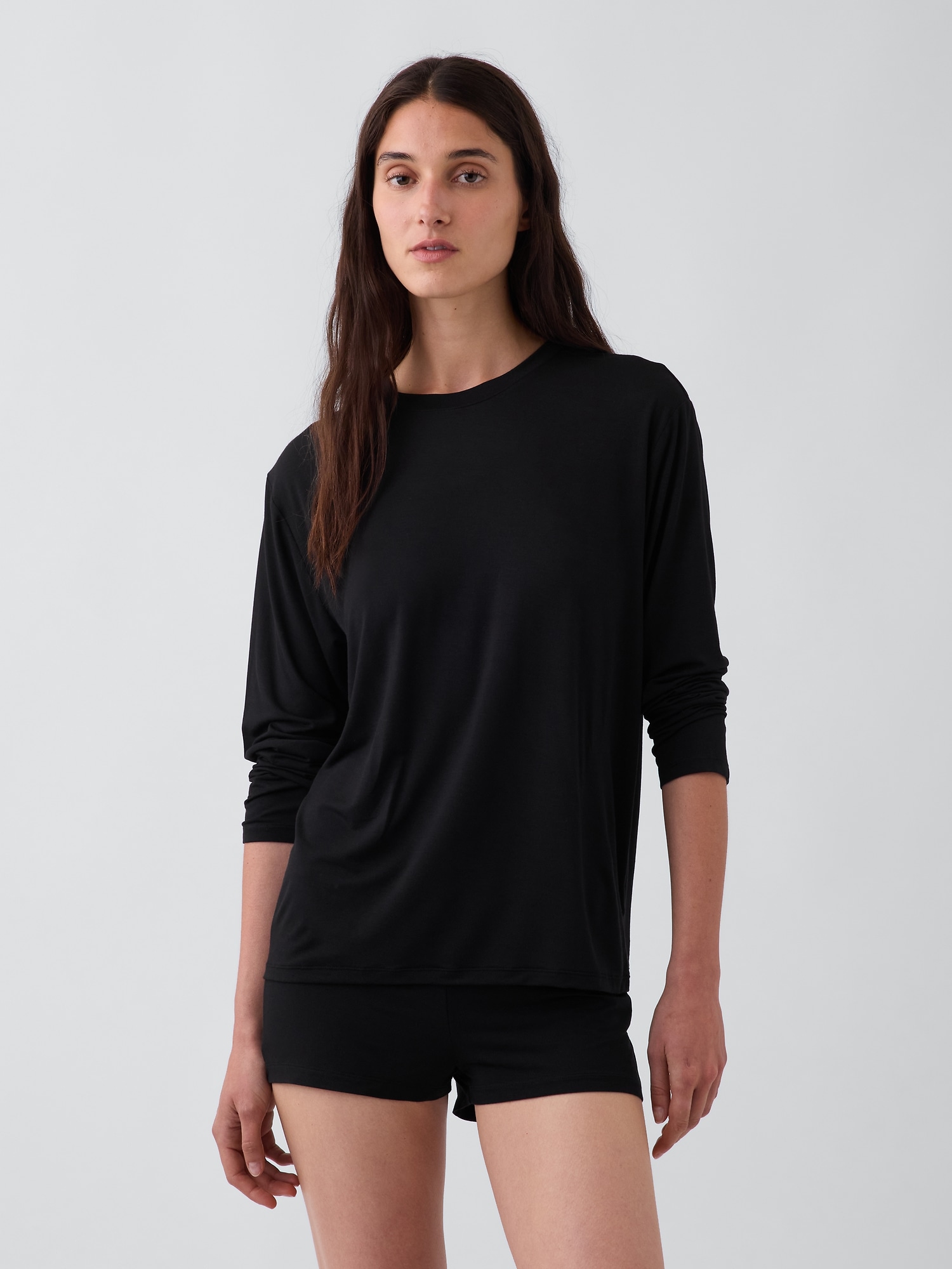 Gap Softmade Modal Oversized Pj T-shirt In Black