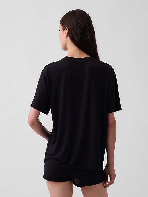 Image number 2 showing, Softest Modal Oversized PJ T-Shirt