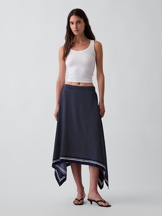 Image number 1 showing, Handkerchief Maxi Skirt