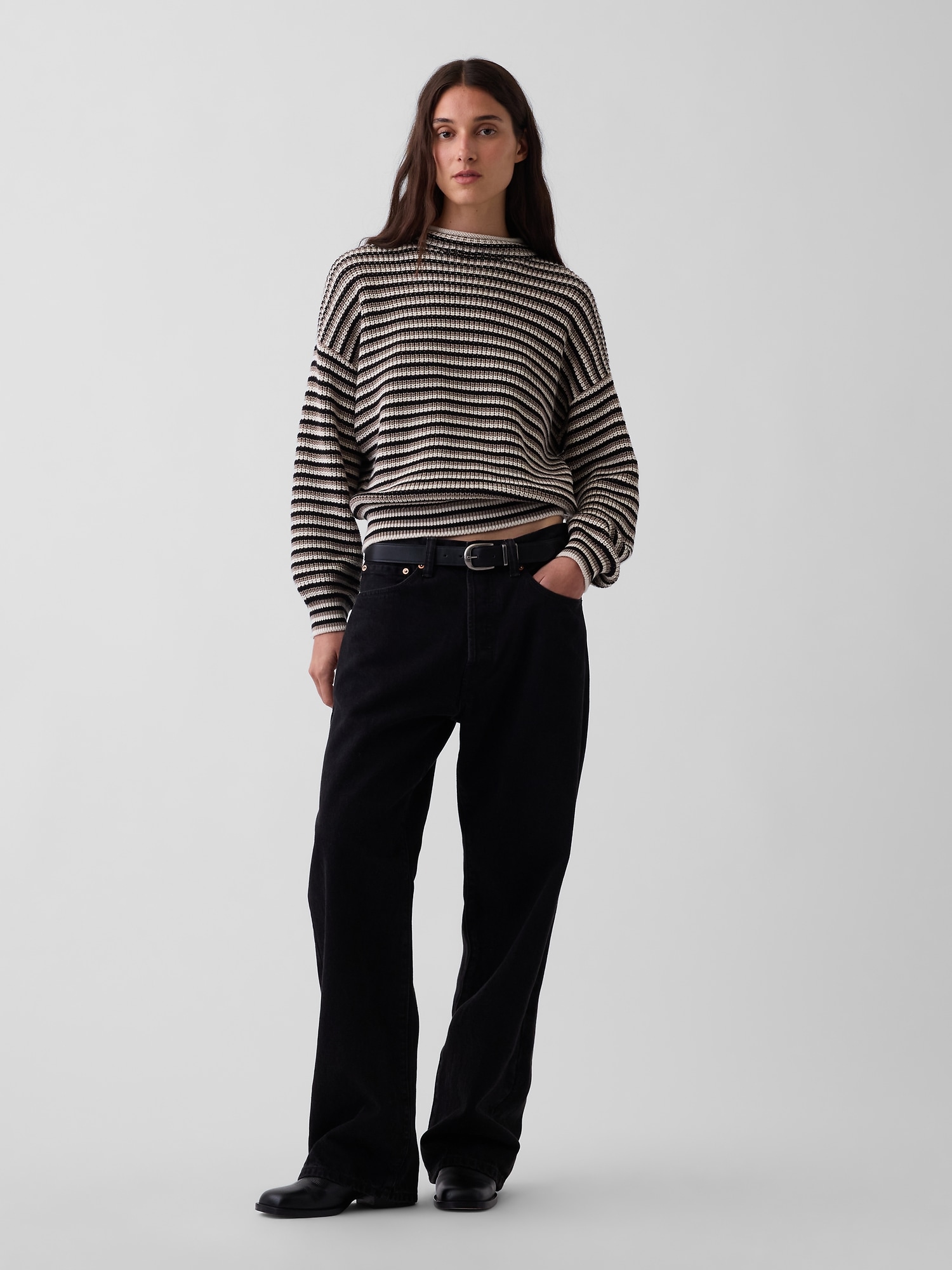100% Cotton Oversized Rollneck Sweater
