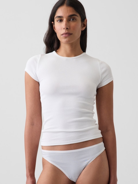SoftMade Organic Stretch Cotton Thong