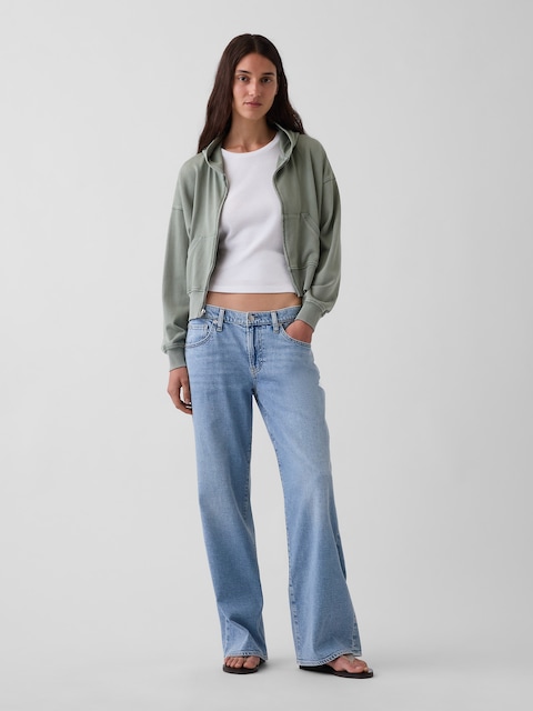 Low Rise Baggy Flare Jeans