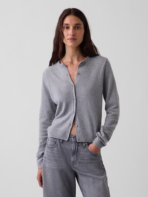 Image number 1 showing, CashSoft Crop Cardigan