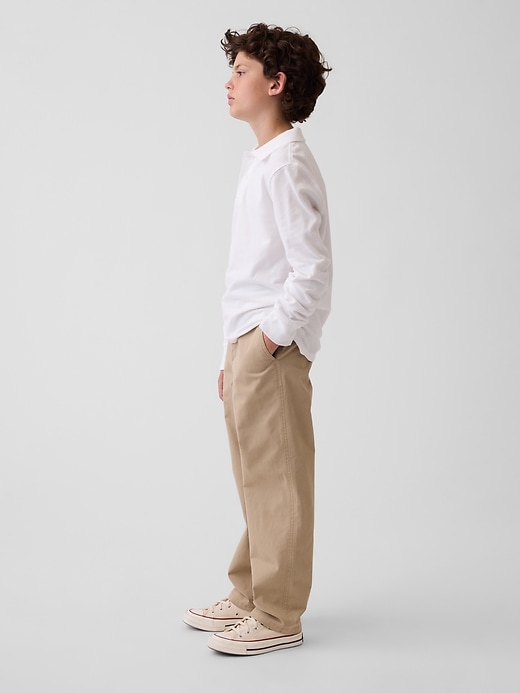 Image number 1 showing, Kids Modern Uniform Loose Khakis