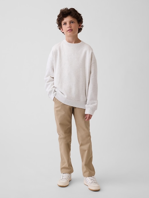 Image number 1 showing, Kids Modern Uniform Slim Khakis