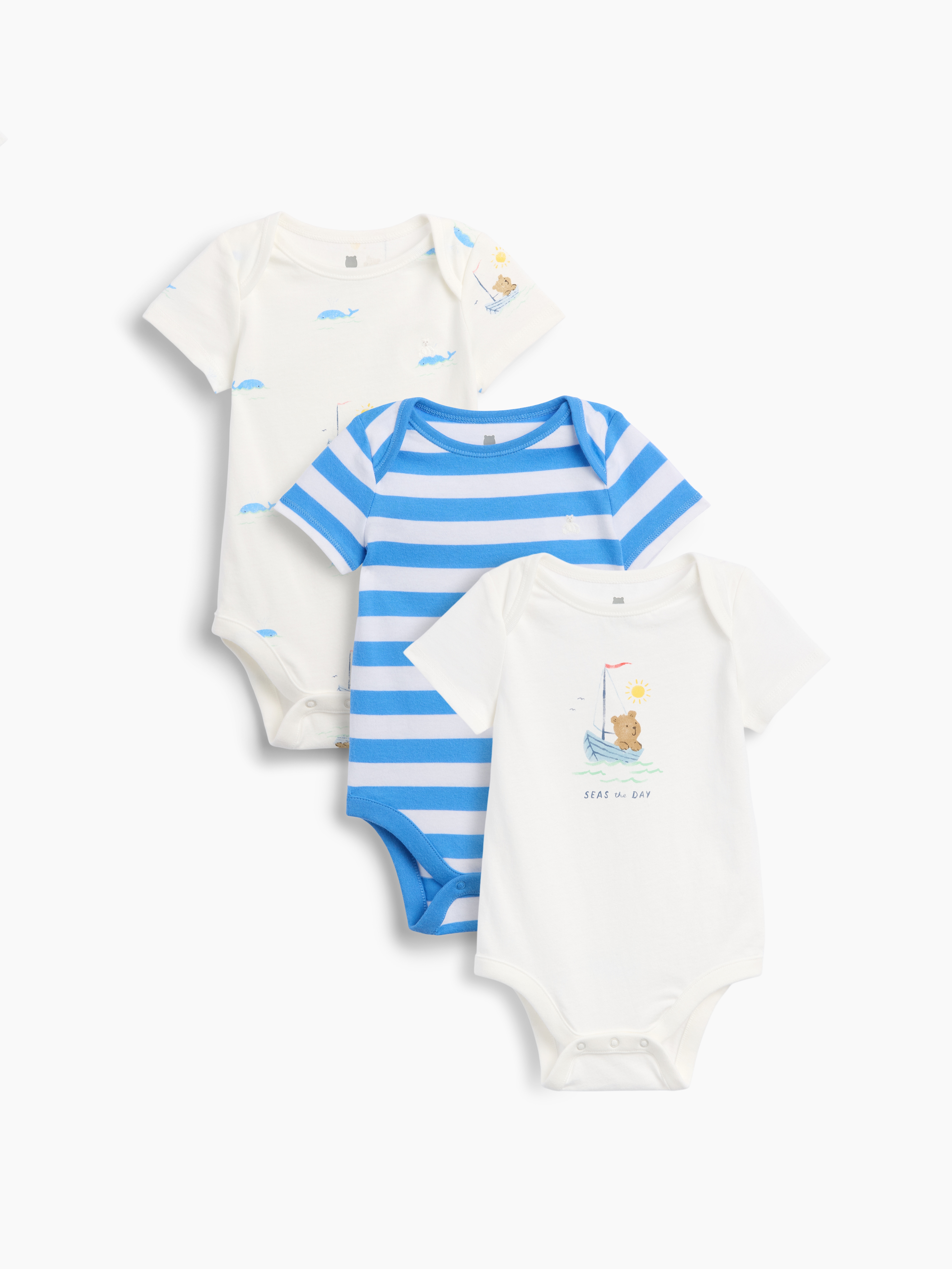 Baby First Favorites TinyRib Bodysuit (3-Pack)