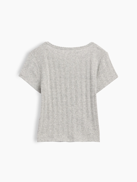 Image number 2 showing, Baby & Toddler Pointelle Rib T-Shirt