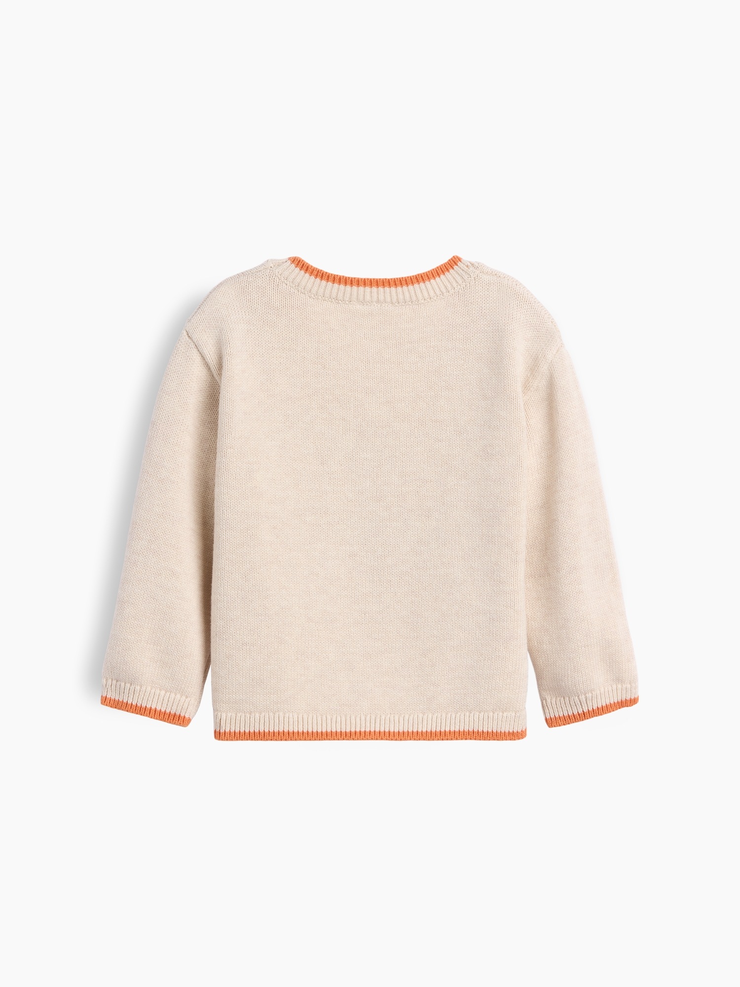 Свитер Gap Brannan Bear Pumpkin Sweater для малышей, цвет: Овсяный меланжевый — фото 2