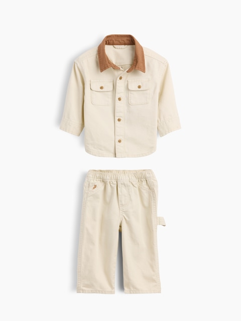 Baby Pocket Shirt Outfit Set