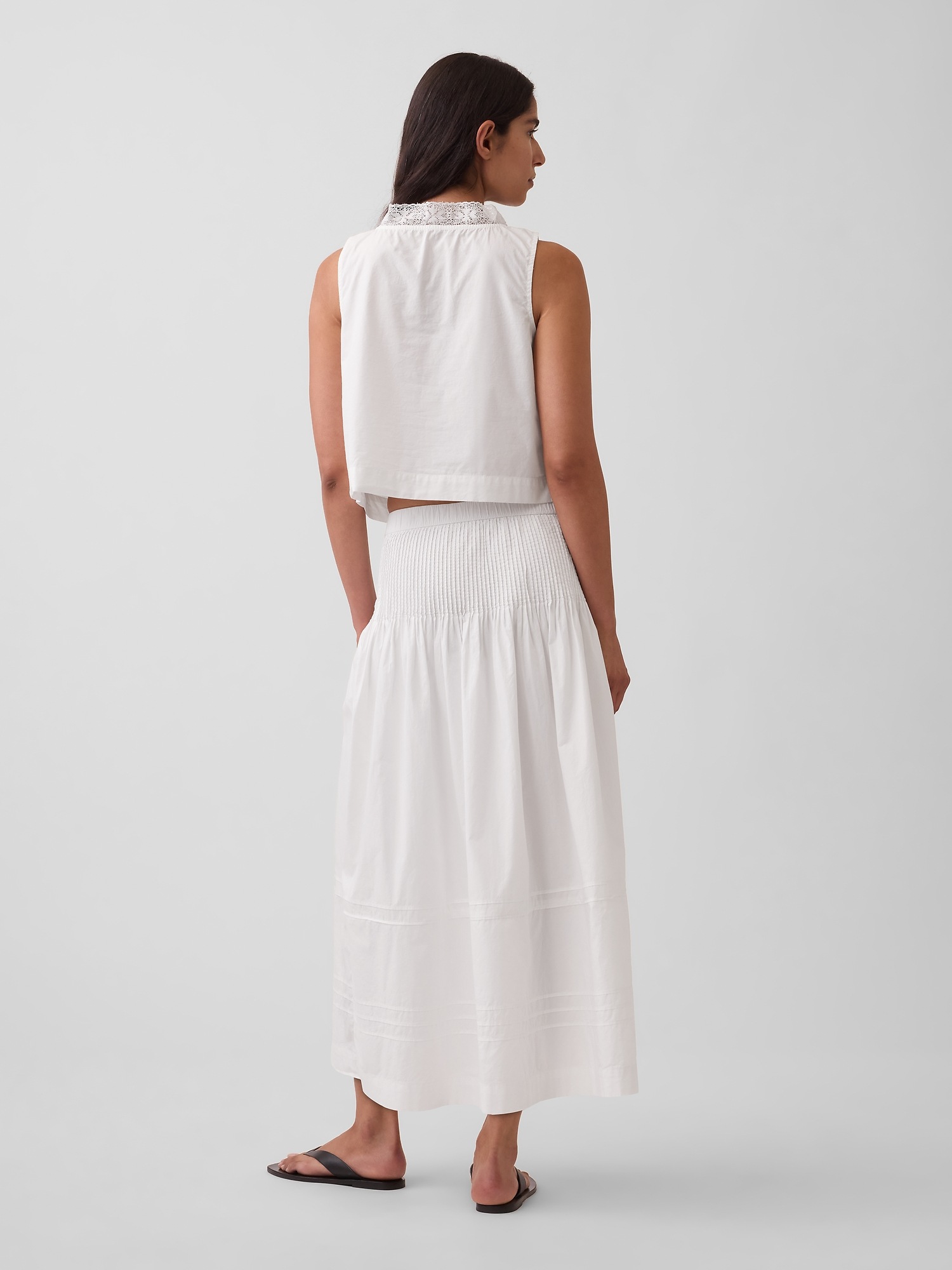 Gap Poplin Pintuck Maxi Skirt — фото 2