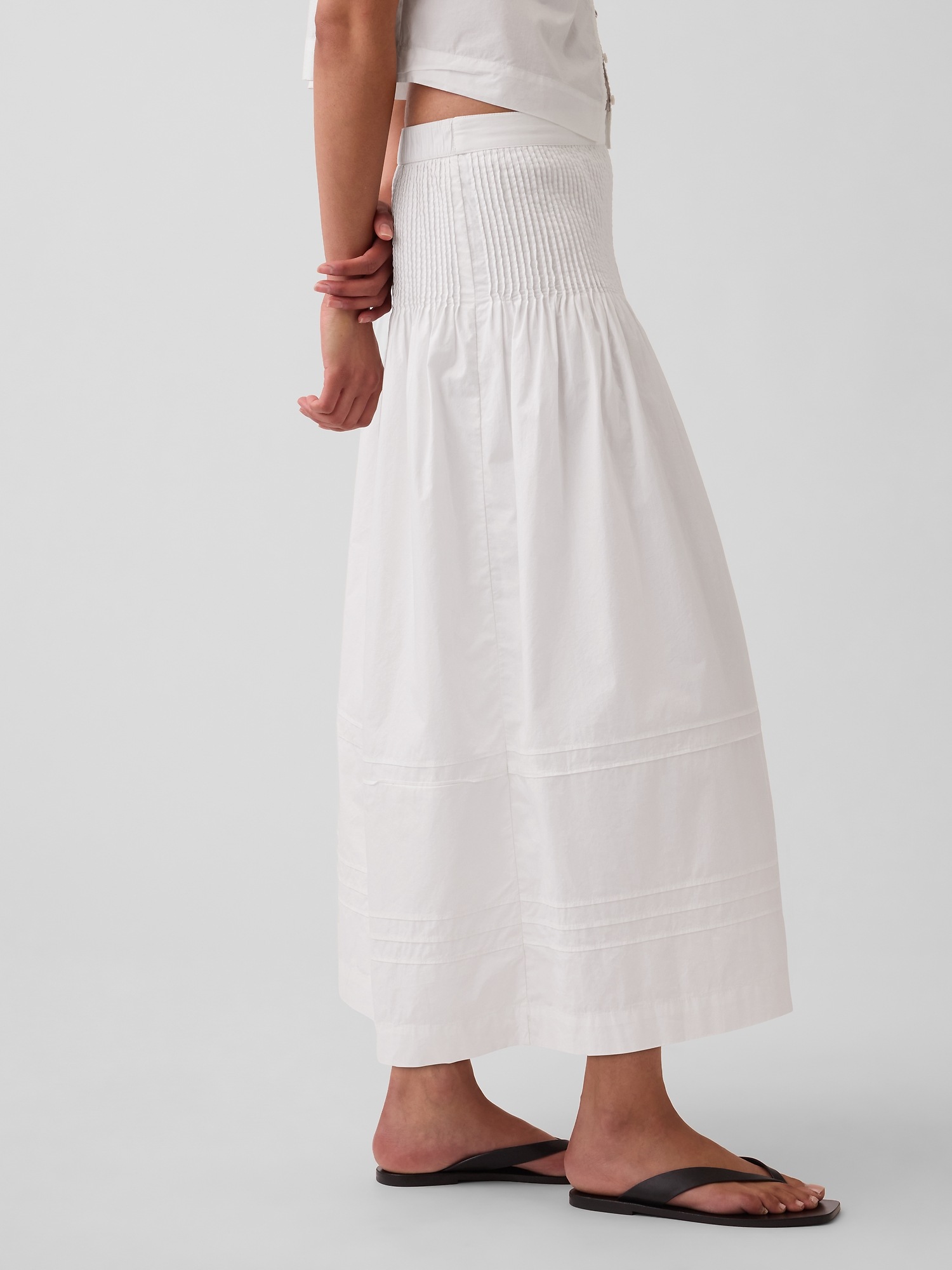 Gap Poplin Pintuck Maxi Skirt — фото 3