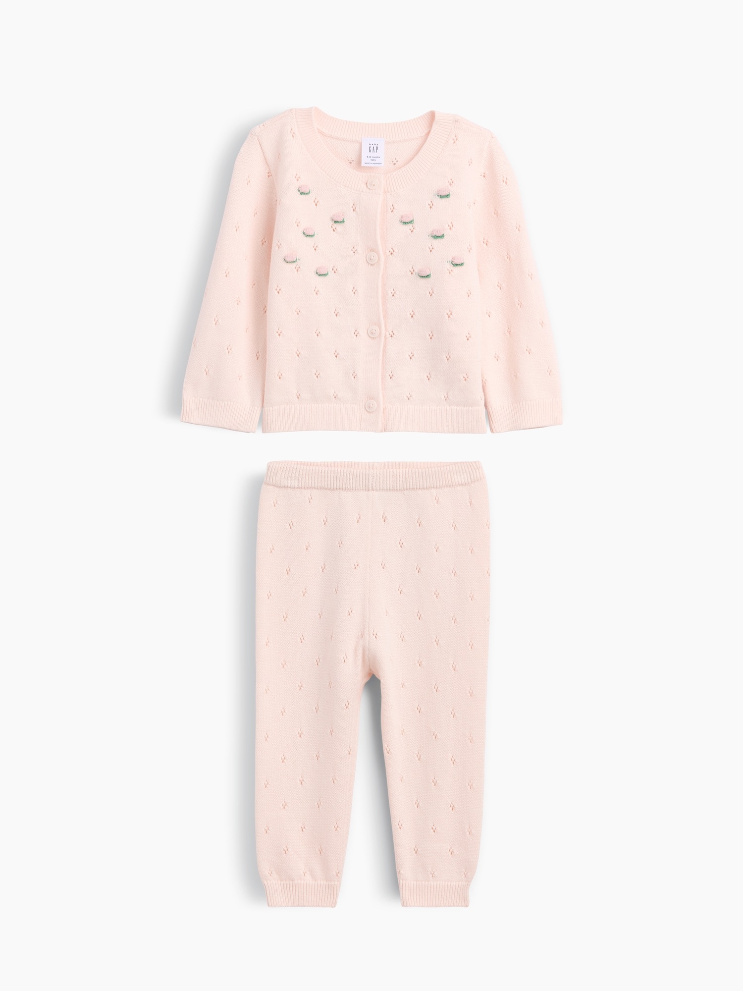 Детские свитеры Gap Baby Embroidered Pointelle Sweater Set