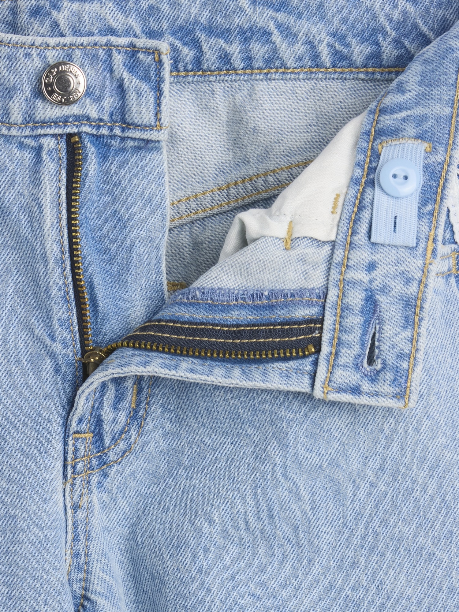 Детские джинсы Gap Kids Low Rise Lace-Trim Baggy Jeans — фото 7