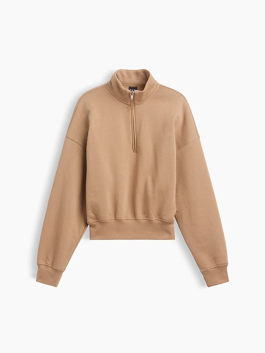 Image number 6 showing, VintageSoft Oversized Half-Zip Wedge Pullover