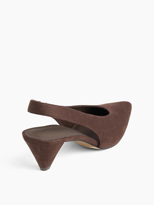 Image number 3 showing, Vegan Suede Slingback Mules