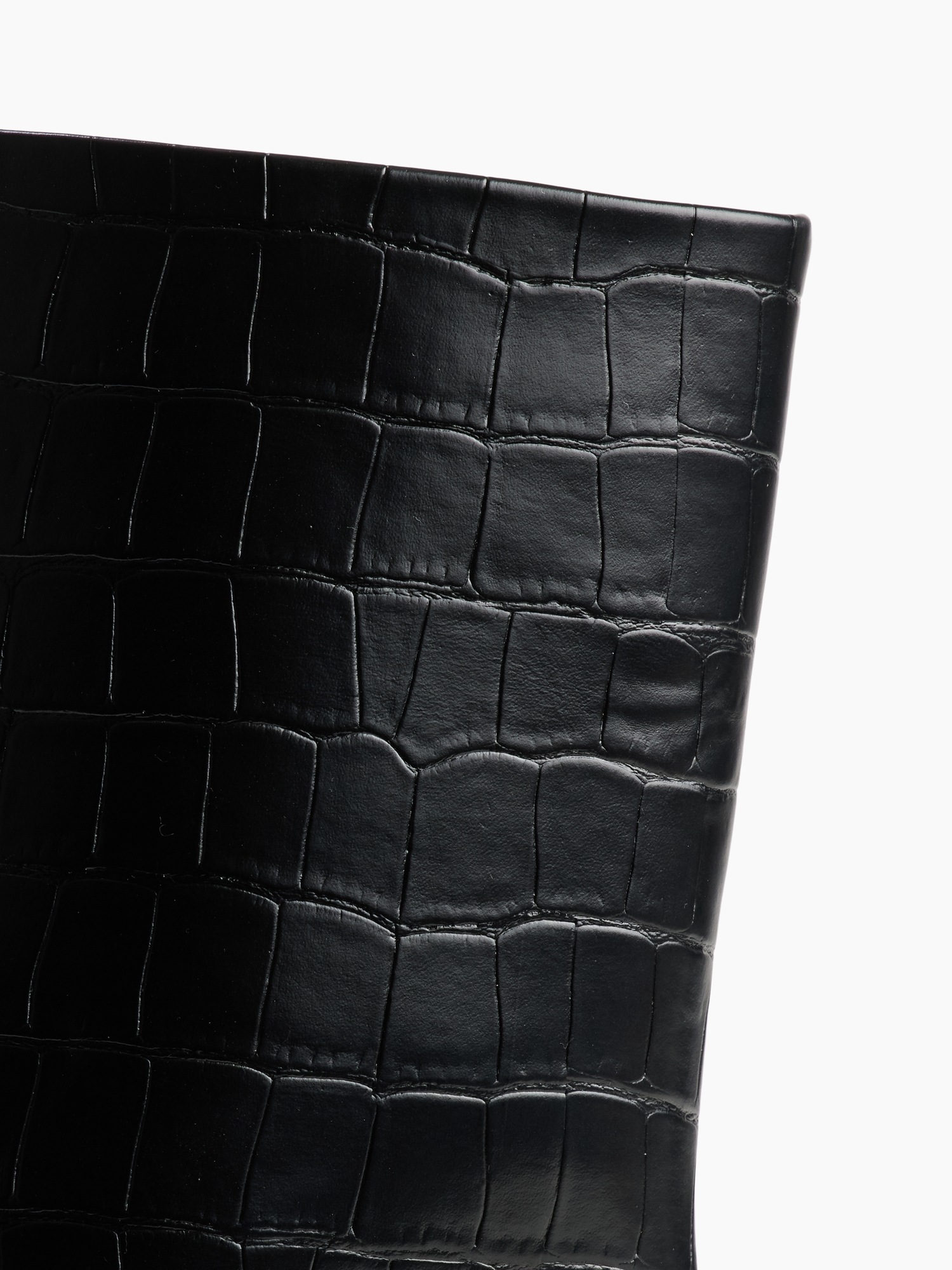 Женские ботинки Gap Vegan Leather Crocodile, цвет: Чёрный — фото 5