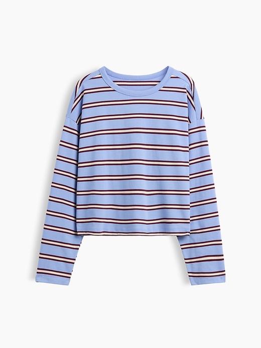 Knit Oversized Crop T-Shirt | Gap