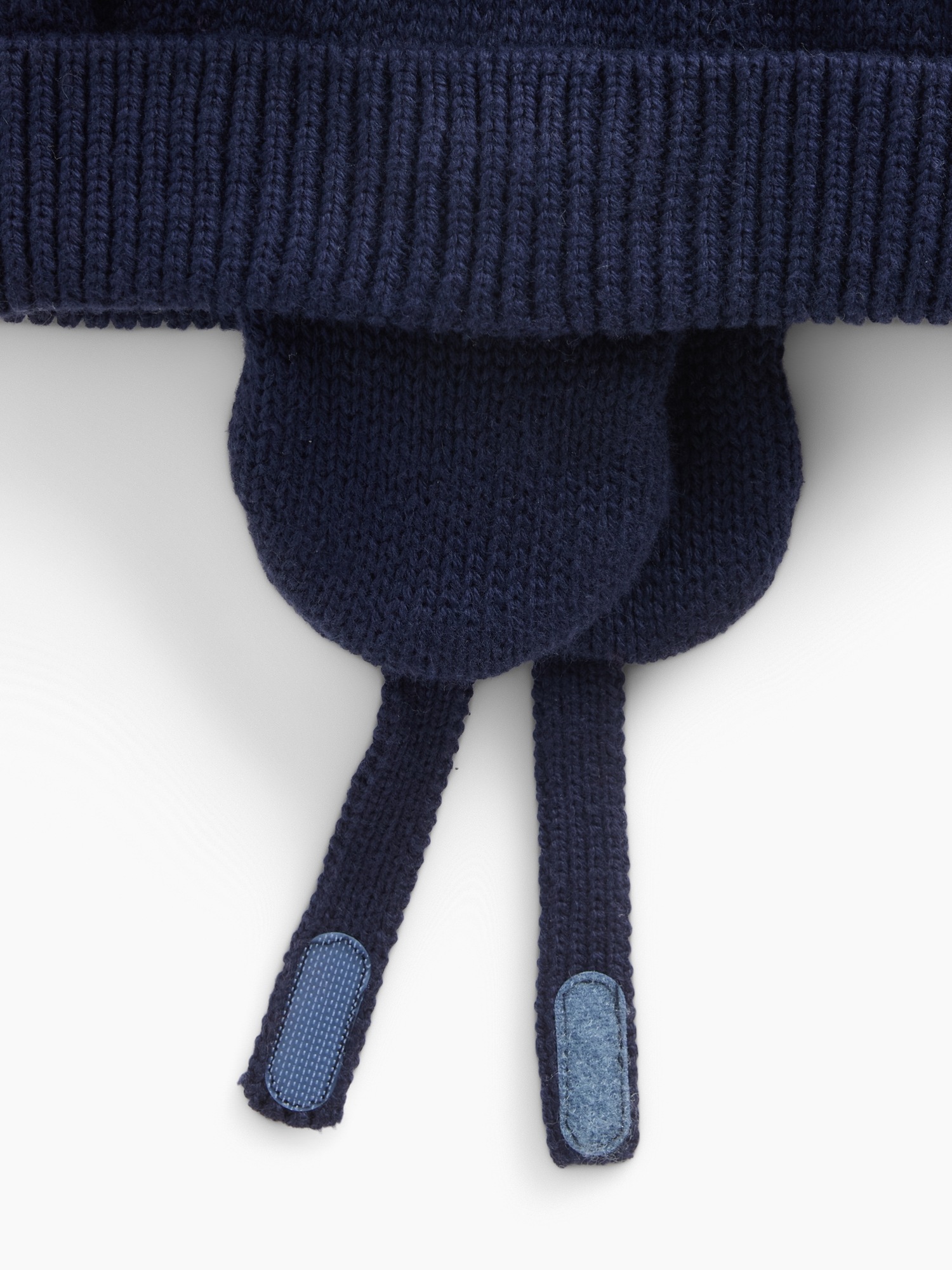 Шапка Gap Sherpa-Lined Cable-Knit Bear Beanie для малышей, цвет: Тёмный Ночной — фото 2
