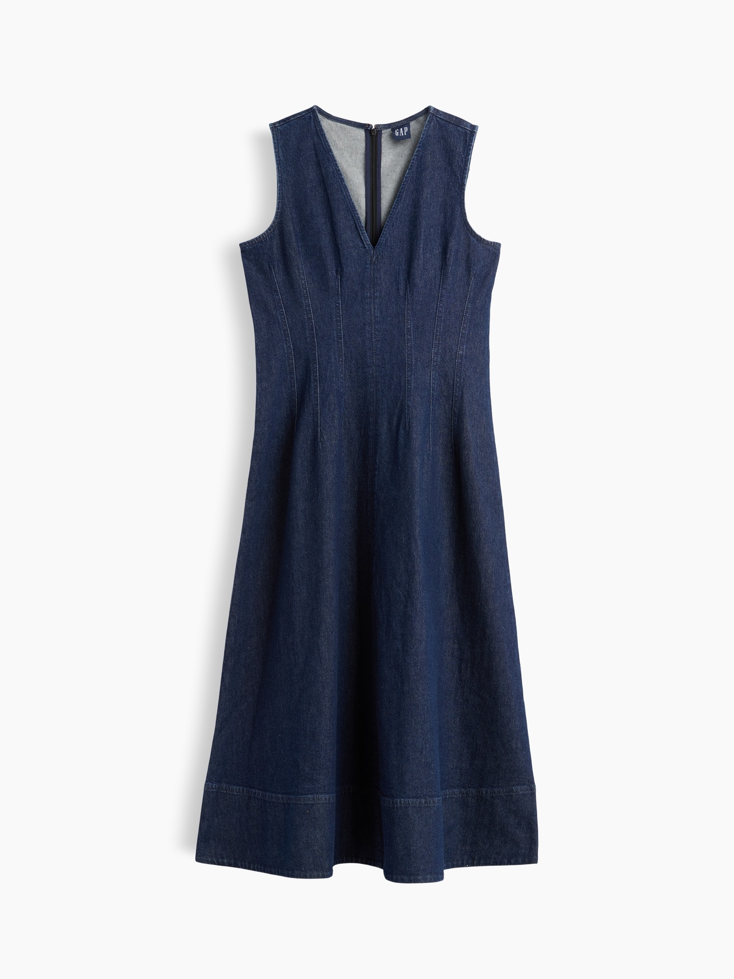 Женские платья Gap Denim V-Neck Maxi Dress — фото 4