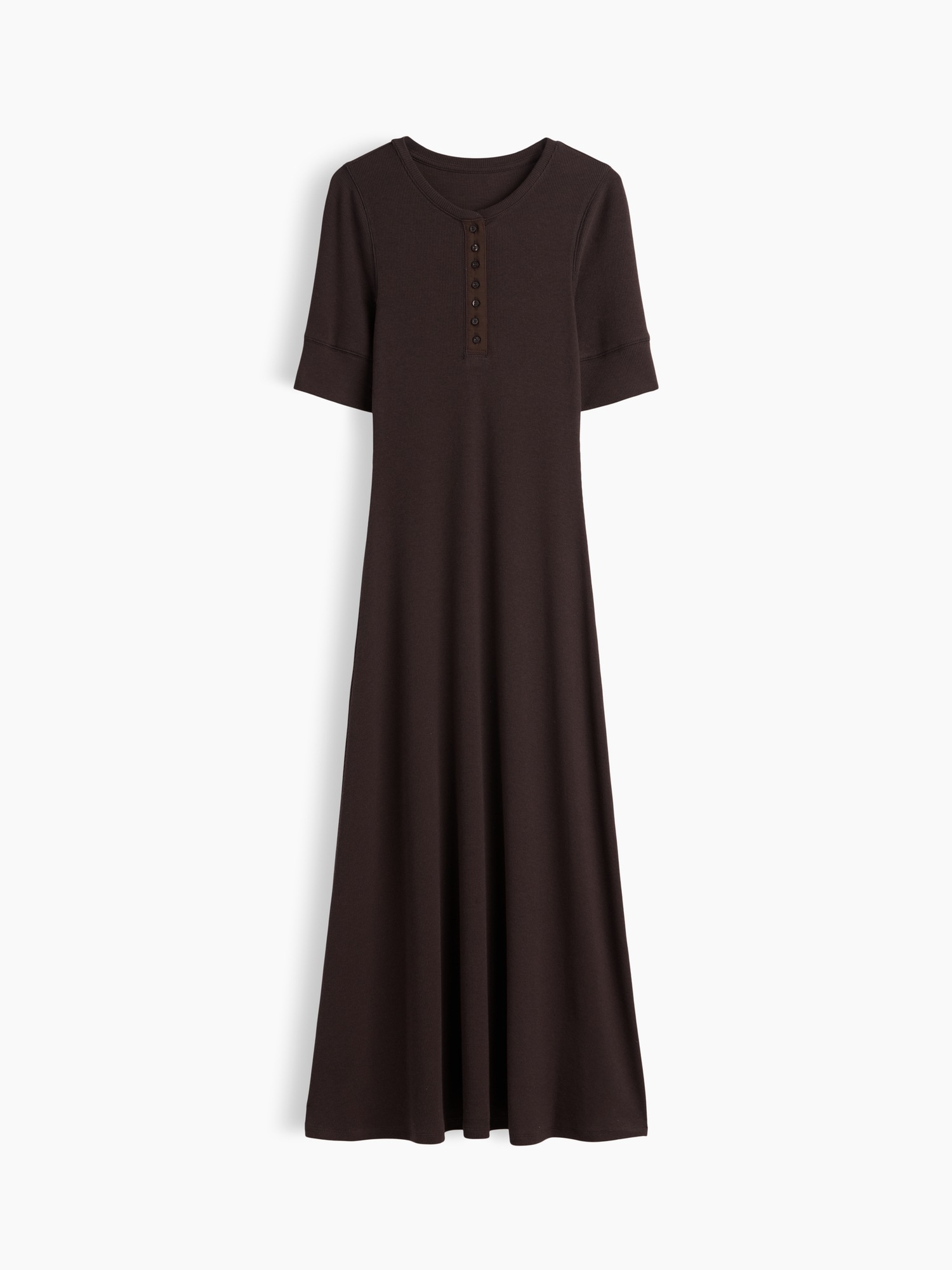 Женские платья Gap Modern Rib Henley Maxi Dress — фото 4
