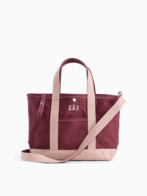 Canvas Logo Mini Tote Bag