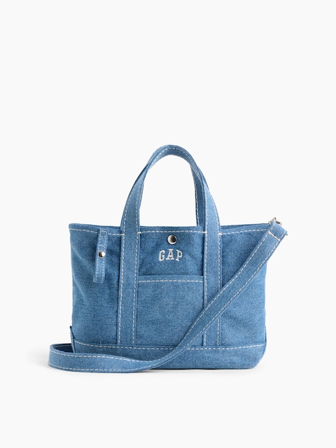 Canvas Logo Mini Tote Bag