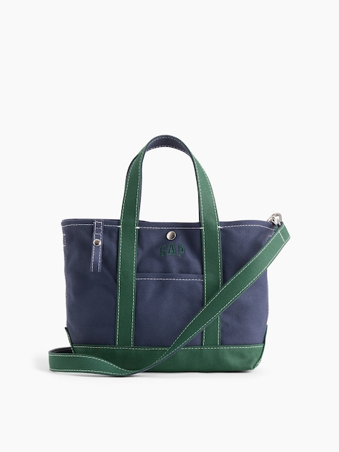 Canvas Logo Mini Tote Bag