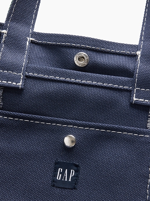 Image number 3 showing, Kids Canvas Gap Logo Mini Tote Bag
