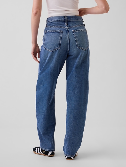Image number 4 showing, High Rise Barrel Jeans