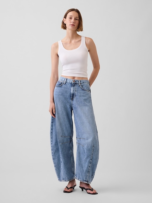 Image number 1 showing, High Rise UltraSoft Horseshoe Jeans