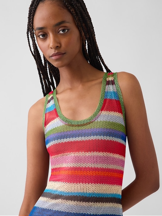 Image number 5 showing, GapStudio Happy Stripe Sheer Maxi Dress